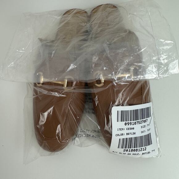 J.Crew Slip On Mules Cedar Wood Tan Classic Preppy Casual Womens US 7 NEW - Picture 7 of 14